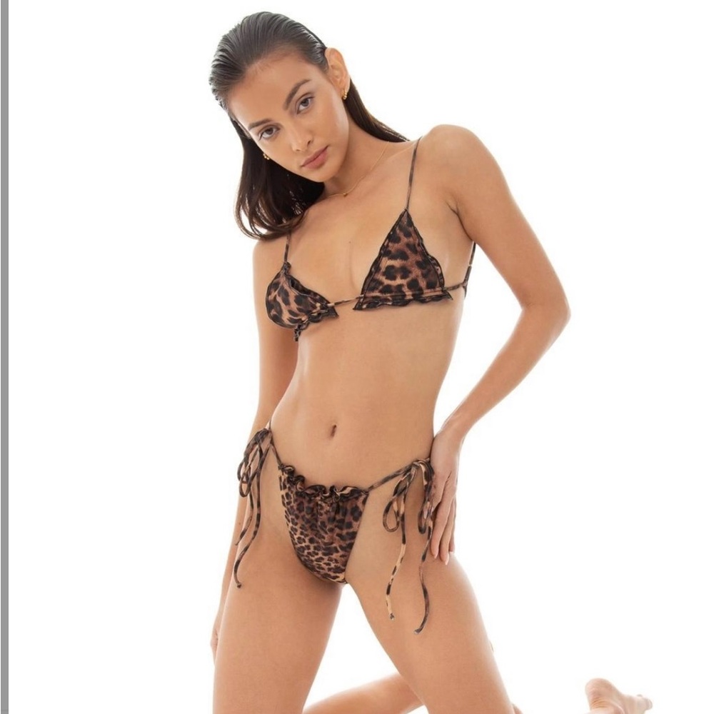 ARE YOU AM I cheetah bikini